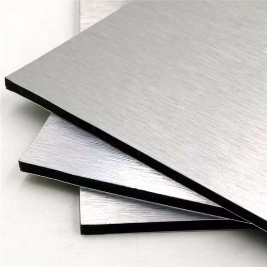 Todos los tipos 3mm 4mm 6mm Ignífugo Resistente al fuego Retardante Fr B1 A2 Metal Acero inoxidable Cobre Titanio Zinc Aluminio Compuesto de aluminio